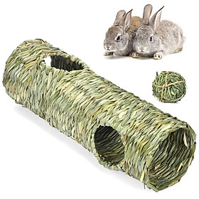 Grass Tunnel Toy Hideaway House Durable for Hamster Chinchilla Pocket Pets