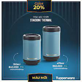 Mua Hộp giữ nhiệt Tupperware Stacking Thermal màu mới. Hàng chính hãng
