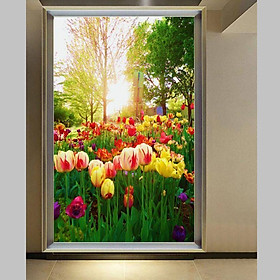 Tranh dán tường 3D hoa tulip 1 TDT04