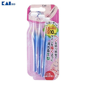 Set 03 chiếc dao cạo Kai, thiết kế thông minh sắc bén giúp dễ dàng làm sạch những vùng lông không mông muốn mà không gây tổn thương cho da - nội địa Nhật Bản 