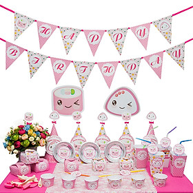 Set Trang Trí Sinh Nhật Để Bàn Sushi Punkdecor 1917151