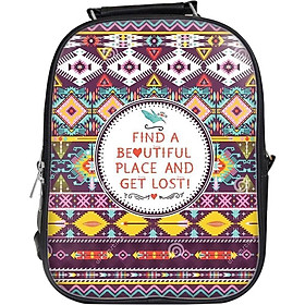 Balo Unisex In Hình Find A Beautiful Place And Get Lost - BLTE117