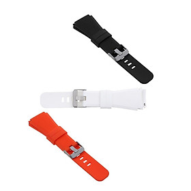 3Pieces Silicone Watchband Wrist Strap with Buckle For Samsung Gear S3 Classic Sport Smart Bracelet 3 Colors