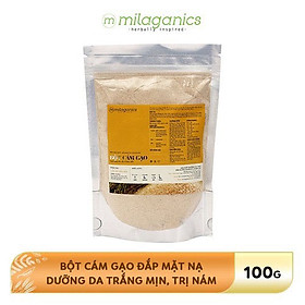 Bột Cám Gạo Nguyên Chất Milaganics (100g)
