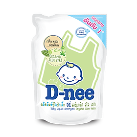 Dung Dịch Giặt Quần Áo Cho Bé D-Nee - Túi 600ml (Xanh Lá)