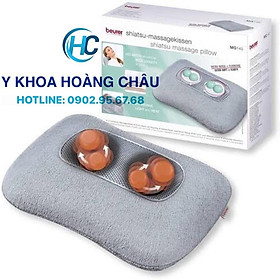 Gối massage có đèn hồng ngoại Beurer MG145 (bảo hành 2 năm)-gối massage hồng ngoại + sưởi ấm, vỏ bọc lông cừu dễ dàng vệ sinh