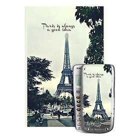 Decal Trang Trí Máy Tính Casio/Vinacal Phong Cảnh Paris PPR-009