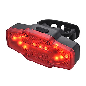 Đèn hậu siêu sáng gắn xe đạp có thể sạc lại cổng USB di động cảnh báo an toàn-Màu đỏ-Size 1 máy tính