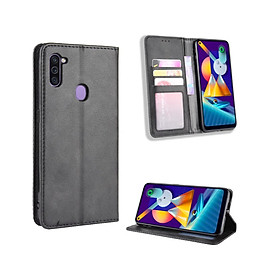 Bao da SamSung Galaxy M11 Flip Wallet Leather dạng ví đa năng siêu bền siêu êm