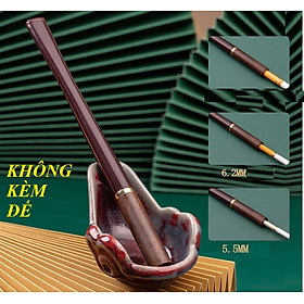 tẩu thuốc gỗ cẩm lai cao cấp sang trọng gắn điếu dài 16 cm