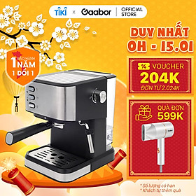 Mua Máy pha cà phê Espresso đánh bọt 20 Bar GAABOR GCM-M15BK01 Inox 304 - Hàng chính hãng