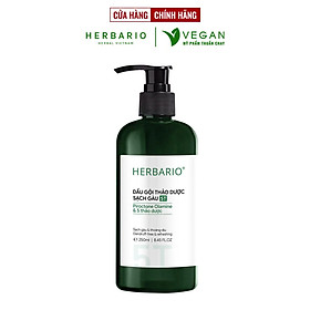 Dầu gội thảo dược sạch gàu 5T Herbario 250ml - Vegan Mỹ phẩm thuần chay