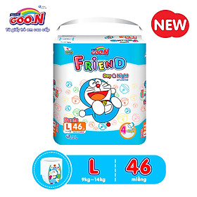 Tã Quần Goon Friend Doremon Mới Gói Cực Đại L46 (9Kg ~ 14Kg)