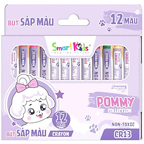 Hộp 12 Bút Màu Sáp Pommy Collection - Smartkids CR13