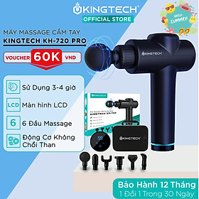 Máy Massage Cầm Tay Cao Cấp KINGTECH KH-720 Pro - 20 Cấp Độ, Hỗ Trợ Mát Xa Chuyên Sâu, Giảm Đau Cơ, Cứng Khớp - Bản Nâng Cấp