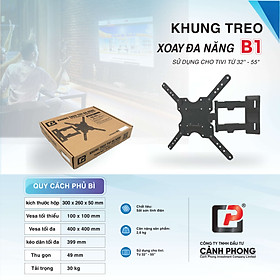 Giá treo, Khung treo tivi đa năng xoay 180 độ  từ 32 đến 55 inch - B1T3255 - Hàng Chính Hãng