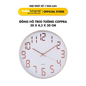 Đồng Hồ Treo Tường COPPRA Trang Trí Nghệ Thuật Bộ Máy Đài Loan Bền Bỉ Đường Kính 30cm | Index Living Mall| Nội Thất Nhập Khẩu Thái Lan - Phân Phối Độc Quyền Tại Việt Nam