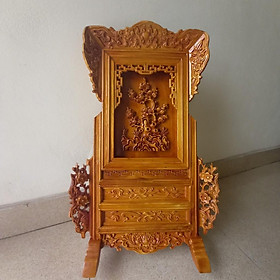 Mua tranh- án hương thờ  gỗ mít cao 72cmx46cmx18cm