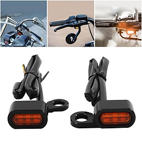 Motorcycle Front LED Mini Turn Signal Indicator Running Light Blinker Fit for Harley Softails  Sportsters,Good Replacement for Old or Broken One