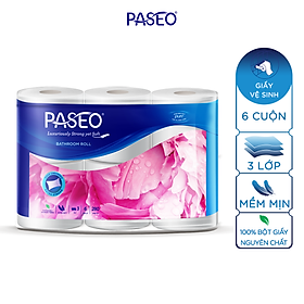 Giấy Vệ Sinh Paseo (6 Cuộn x 3 Lớp)