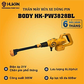 MÁY RỬA XE CHẠY PIN 21V 305W HK-PW3828BL HUKAN  - HÀNG CHÍNH HÃNG