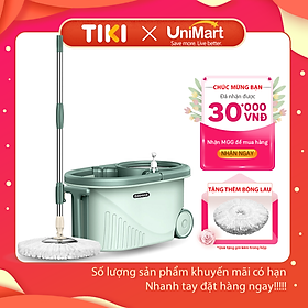 Bộ Cây Lau Nhà Tự Vắt Thông Minh Damas G720 - Chổi Lau Xoay 360 Độ, Giặt Sạch Vắt Khô Nhanh Chóng - Thiết Kế Nâng Cấp Bổ Sung Tay Kéo Giúp Di Chuyển Dễ Dàng - Chất Liệu Nhựa PP Cao Cấp Chống Mài Mòn Gia Tăng Thời Gian Sử Dụng - Hàng Chính Hãng