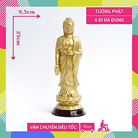 Mua Tượng Phật A Di Đà đứng nhũ vàng - Cao 25cm