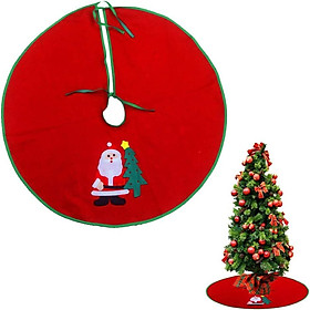 Váy che cây thông Noel, Tấm che cây thông Noel hình tròn, Đồ trang trí cây thông Noel 60CM Thảm trang trí cây thông Noel, để làm quà tặng cho cây thông Noel - Phụ kiện trang trí có thể gập lại có thể tái sử dụng