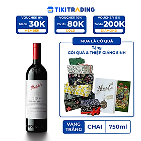 Rượu vang đỏ Úc Penfolds Bin 8 Cabernet Shiraz 750ml 14,5% - Không hộp