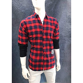 Áo sơ mi giả 2 áo caro fisherman Mã: NM709 - ĐỎ