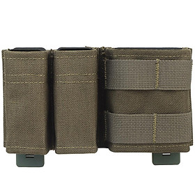 Tactical 5.56 9mm 1 2 Túi tạp chí Kywi Wedge Chèn Shorty Mag Bag Molle M4 G17 AR15 AirSoft Belt Vest Gear với Maclice Clip Color: RG