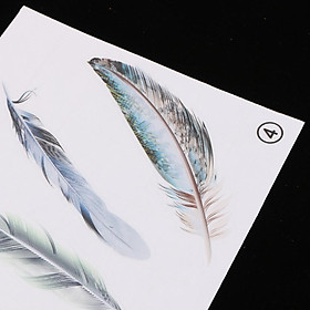 3D Style Feather Car Exterior Interior Scratch Sticker Decal Cover Color 1
