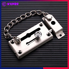 Mua Chốt Cửa Chống Trộm Có Dây Xích KUNBE An Toàn Dạng Trượt Chắc Chắn Bảo Vệ Tốt Ngôi Nhà Của Bạn