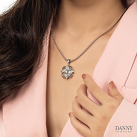 Mặt Dây Chuyền Nữ Bạc 925 Danny Jewelry Xi Bạch Kim DI4GZ002