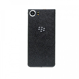 Ốp da dán dành cho Blackberry KeyOne - Da thật nhập khẩu cao cấp - (Đen Vân)