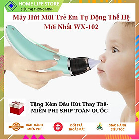 Máy Hút Mũi Tự Động Thông Minh Đầu Hút Silicon Mềm Mại Cho Trẻ Sơ Sinh