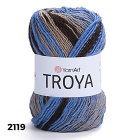 Len ấm Troya nhập khẩu từ Yarnart, đan móc áo, váy, khăn