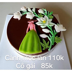 Mua Set khuôn silicon hoa mộc lan và cô gái váy dài xoè