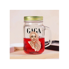 Cốc thủy tinh LADY GAGA 450ML - Glass Cup Mug LADY GAGA