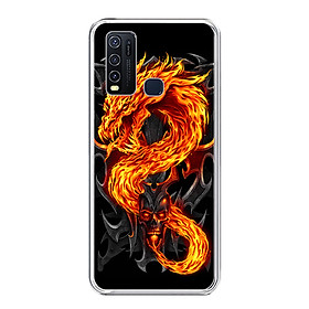 Ốp lưng dẻo cho điện thoại Vivo Y30 - 0218 FIREDRAGON - Hàng Chính Hãng
