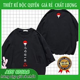 Áo Naruto Anime Uchiha tay lỡ form rộng hàng đẹp cực chất