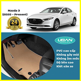 Thảm lót sàn ô tô UBAN cho xe Mazda 3 (2020 - 2024) - Nhập khẩu Thái Lan