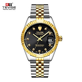 TEVISE Men Brand Watch Fashion Luxury Wristwatch Waterproof Semi-automatic Mechanical Watch Luminous Sport Casual