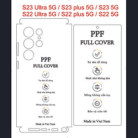 Mua Bộ combo miếng dán dẻo PPF trước  sau dành cho Samsung S23 Ultra 5G / S23 plus 5G / S23 5G /  S22 U