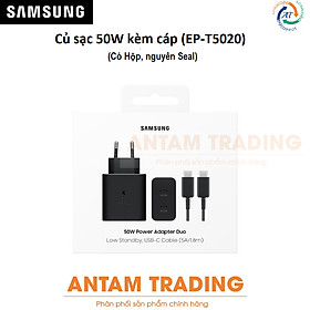 Mua Củ sạc Samsung 50W kèm cáp 2 cổng (EP-T5020) - Hàng Chính Hãng