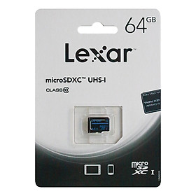 Thẻ Nhớ MicroSDXC Lexar 64GB Class 10 U1 100Mb/S - Hàng Chính Hãng