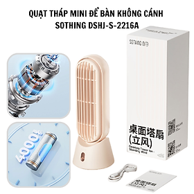 Quạt tháp mini để bàn không cánh Sothing Xiangwu DSHJ-S-2216A dung lượng pin 4000mAh- Hàng chính hãng