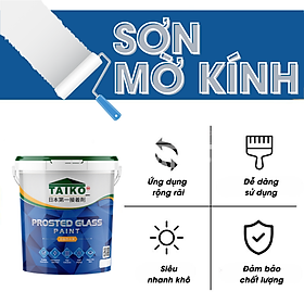 Combo 2 Kg Keo Sơn Mờ Kính Chống Nhìn Trộm TAIKOMI, Keo Sơn Bóng Mờ Kính Văn Phòng, Mờ Kính Cửa Sổ, Nhà Tắm, Phòng Ngủ
