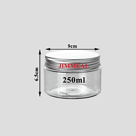 Hộp Nhựa, Hũ Nhựa Pet Nắp Nhôm Đựng Thực Phẩm, Đồ Khô, Ngũ Côc JIMMEAL 200ml 250ml 500ml 600ml 700ml 800ml 1000ml 1200ml 1500ml
