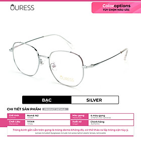 Gọng kính cận S17829 và 5201318 chất liệu titan thời trang mắt kính OURESS nam nữ siêu nhẹ siêu bền